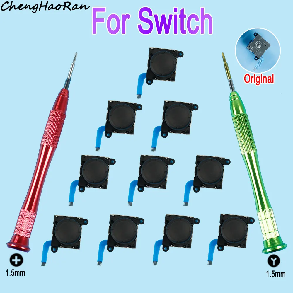 10 Stück original 4. Generation 3D Analog Remote Stick Sensor für Schalter Joy Con Controller links rechts Griff Joystick Ersatzteil