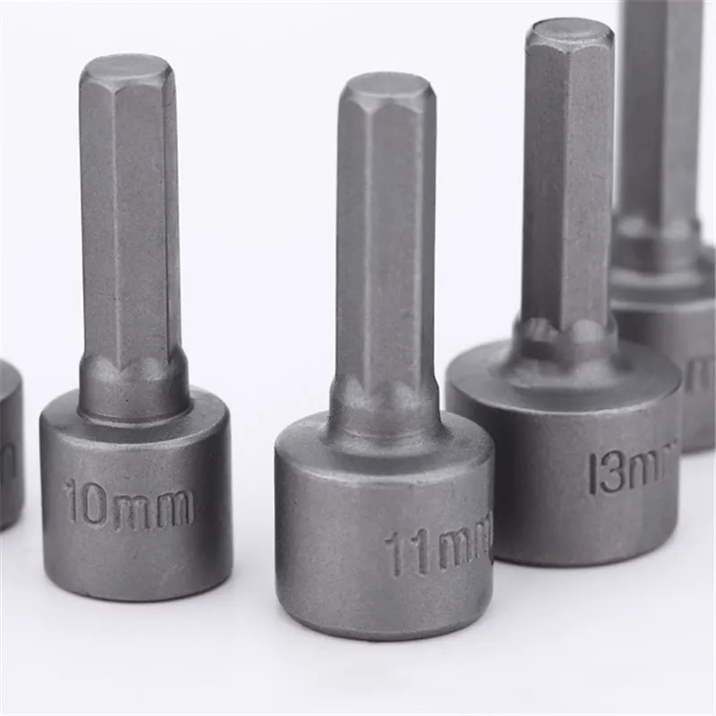 9pcs/set 5mm-13mm Hex SocketS Sleeve Nozzles Nut Driver Set Screwdriver Set Schroevendraaier Set Bits Sets Tools
