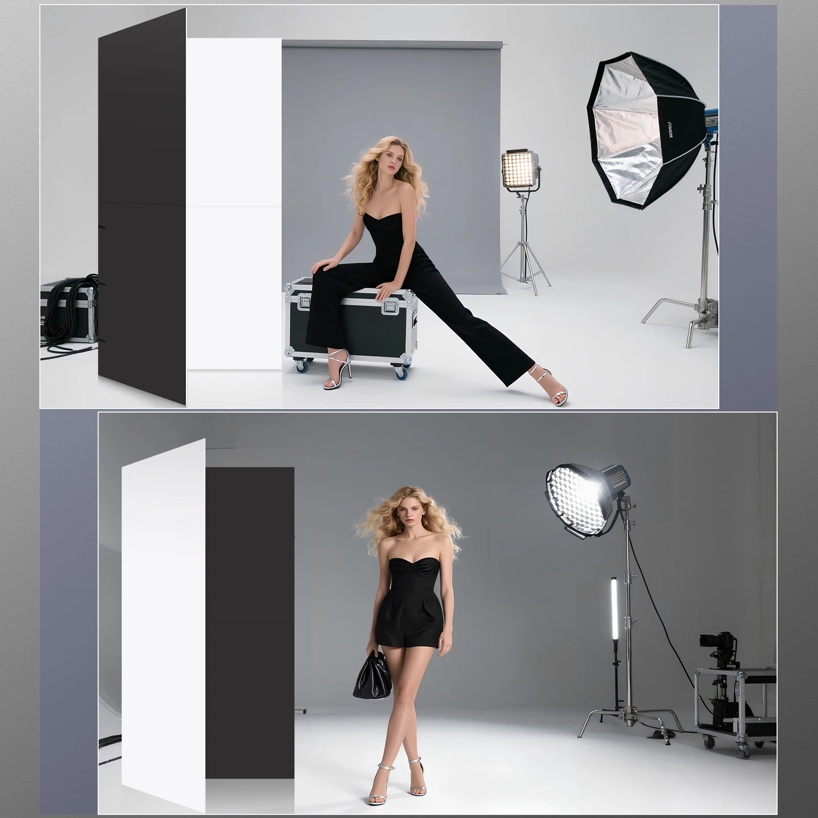 100x100cm Photography Light Reflector Cardboard Photography Collapsible Reflector for Photo Shooting Food Products Other Items