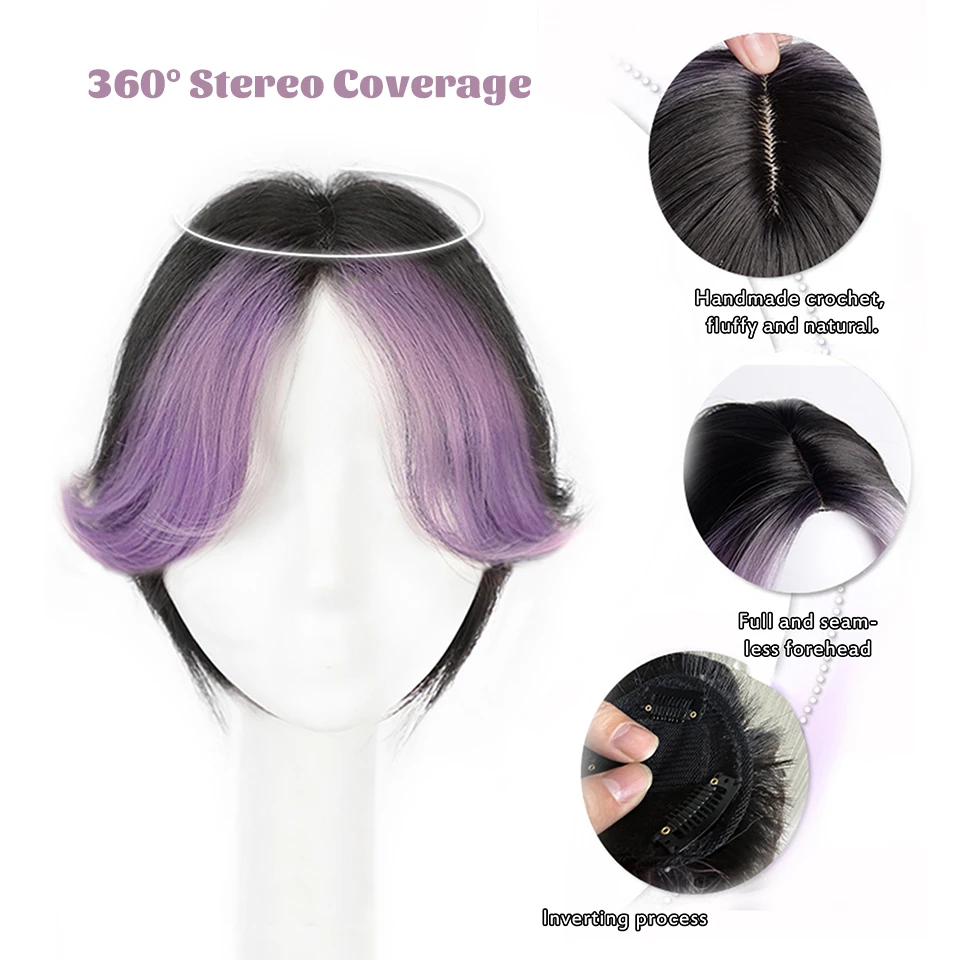 Synthetic Clip In Bangs Fringe Hairpiece For Women