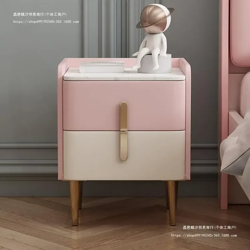 Pure solid wood ultra narrow children's bedside table, small, modern, simple, light luxury, internet famous Nordic