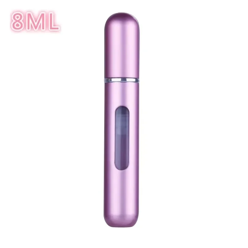Compact Refillable Travel Perfume Atomizer - Portable 8ml/5ml Spray Bottle