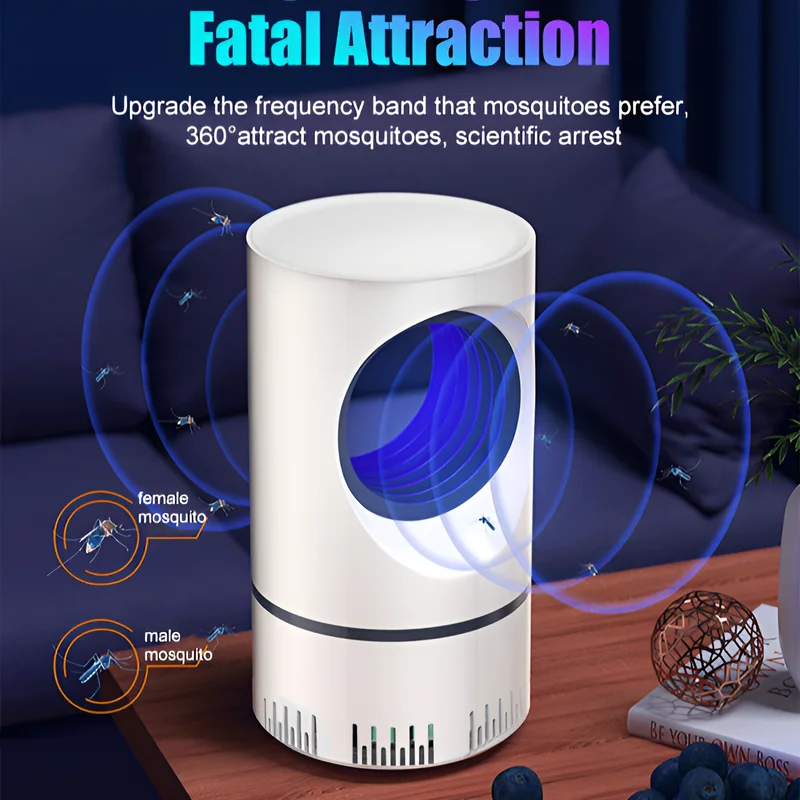 Mosquito Repellent Lamp UV USB Charging Portable Killer Suitable for Indoor 360&deg;