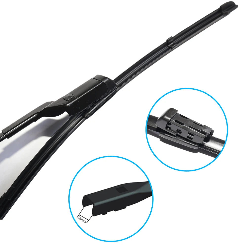 Car Wiper Blades for Peugeot 5008 2017 2018 2019 2nd 2 Gen Front Windscreen  Windshield Brushes Washer Car Accessories Stickers