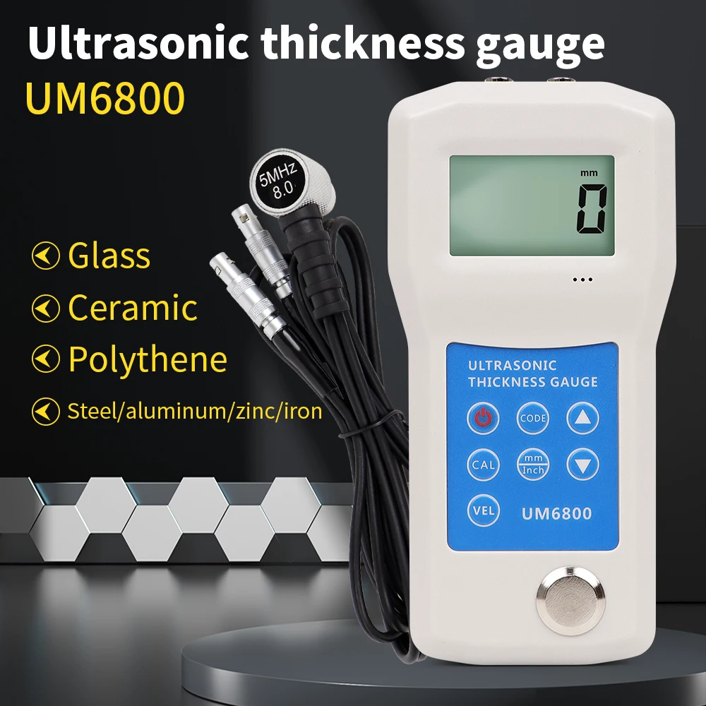 Ultrasonic Thickness Gauge 1.0-280MM Metal Tester