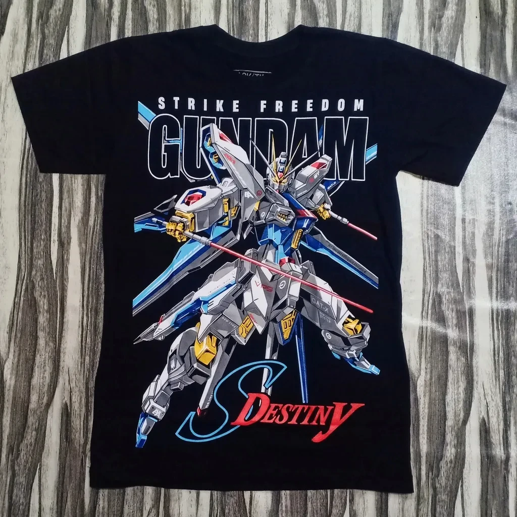 Mobile Suit Gundam Anime THE WITCH OF MERCURY STRIKE FREEDOM F90 Bedrucktes T-Shirt Herren- und Damen-T-Shirt Herren-Top 2026 Sommer