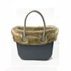 High Quality Eva handbag Accessories Faux fur fox's Trim Trims Thermal Plush Decoration for Classic Mini obag O bag handbags 3