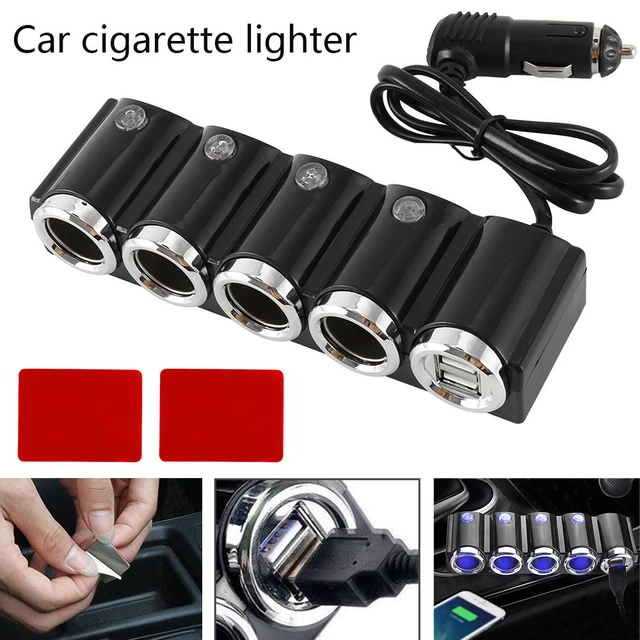 12V/24V Car Cigarette Lighter Socket Splitter Charger Power