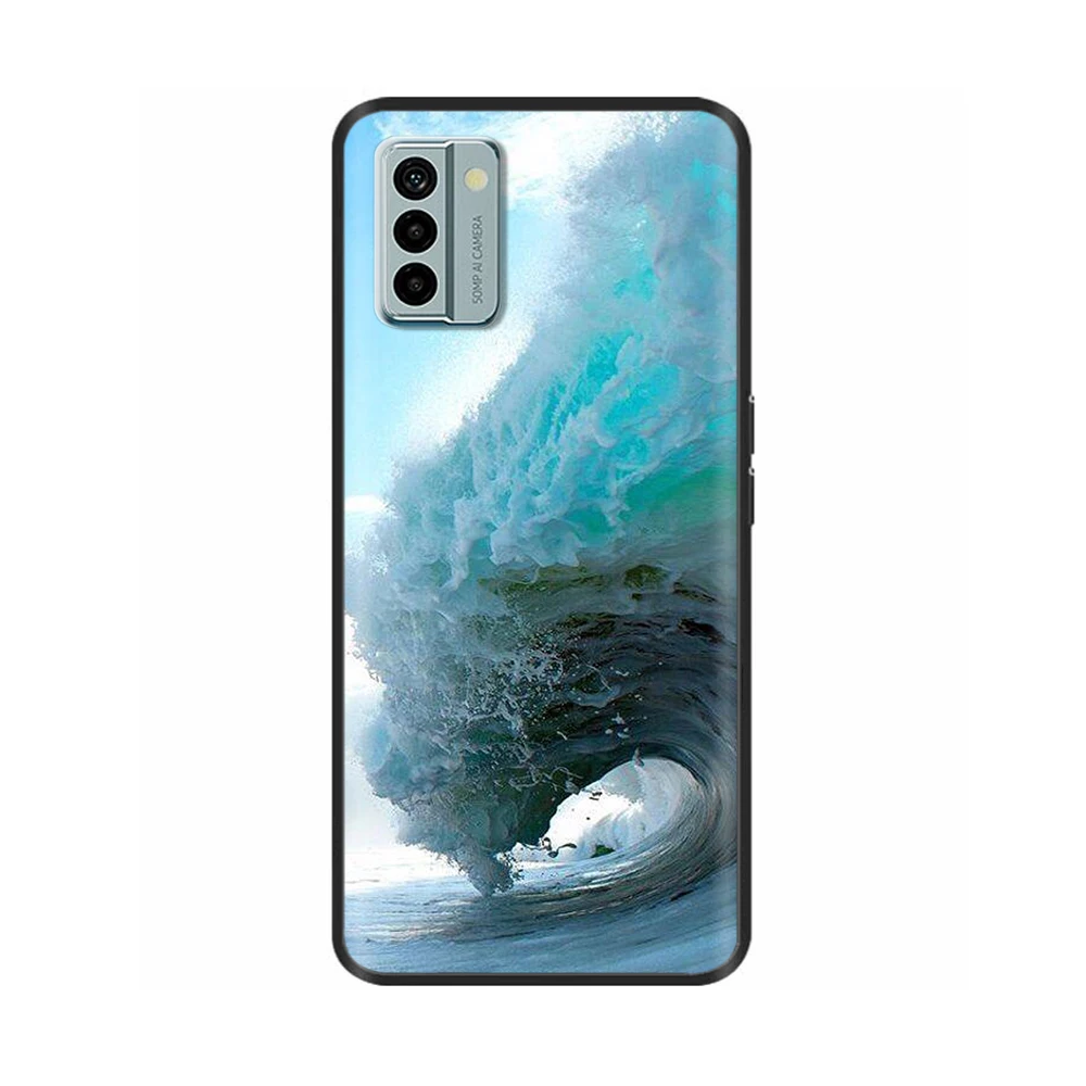 Nokia G22 Cool Silicone TPU Protective Shell - Painted Soft Back Cover with Black Bumper