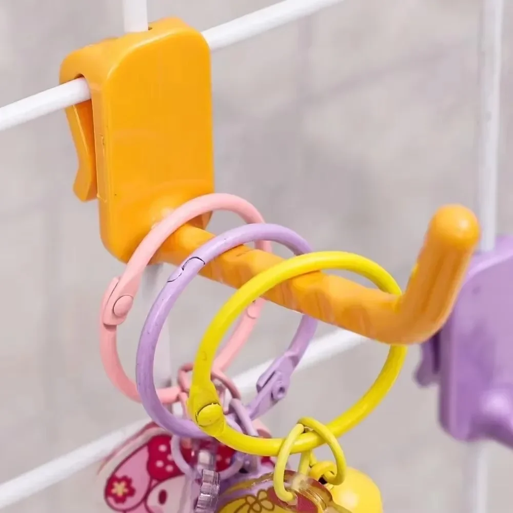 Colorful Mesh Panel Hooks for Multi-Purpose Display and Home Organization