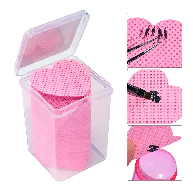 Gel Nail Polish Remover Wipes 200pc Cleaner Manicure Lint-Free Cotton Makeup Tool