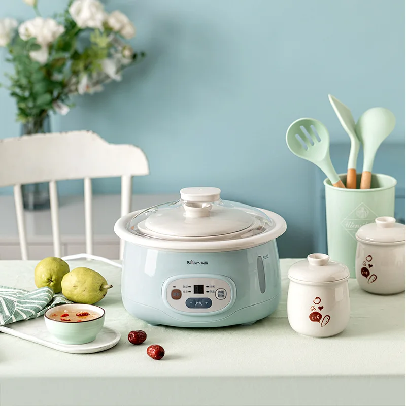 Bear 1.8L Sous vide cooker Automatic slow cooker Electric cooker crock pot cuisine intelligente home appliances Ceramic stew pot 3