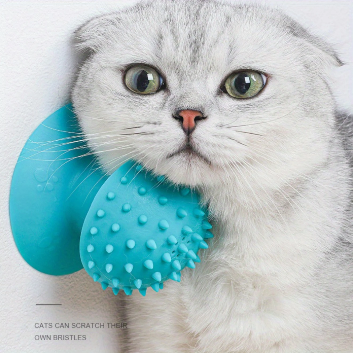 1pc Pet Cat Suction Ruffle Massager, Cat Scratching Tickle Tickle Comb, Suction Massage Brush