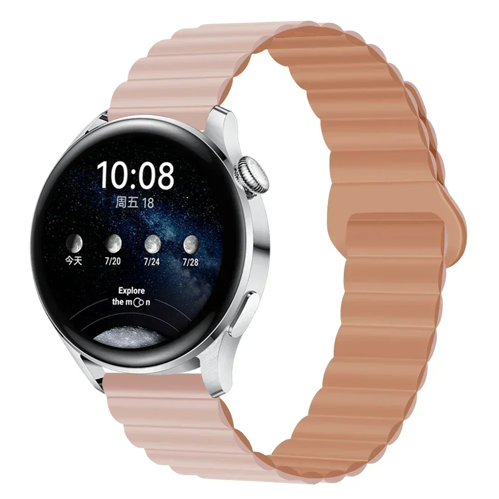 Magnetic Loop Silicone Watch Strap, Adjustable Fit