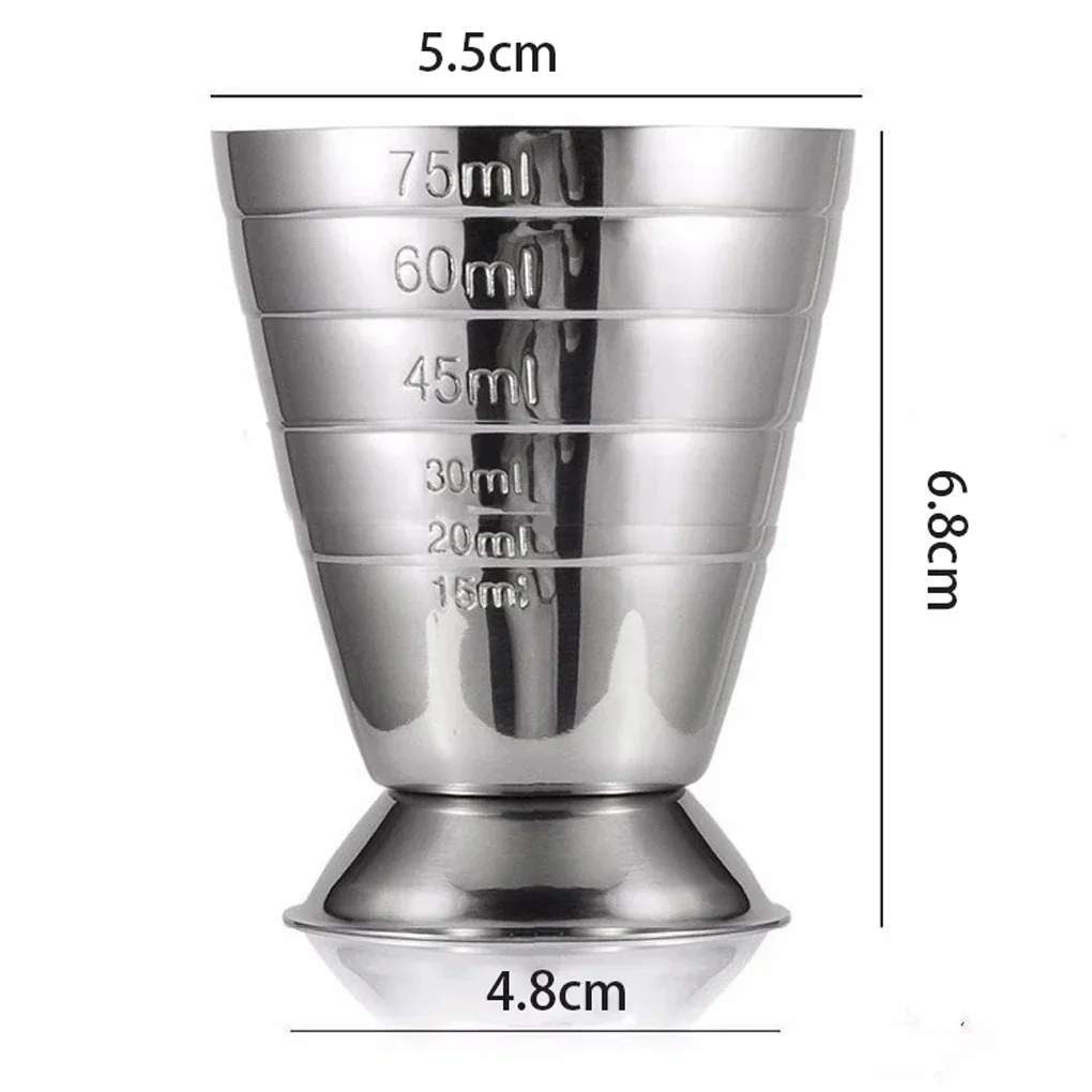 Misurino Cocktail In Acciaio Inox 30ml/60ml - Doppio, Per Bar, Casa, Precisione - Foto 7