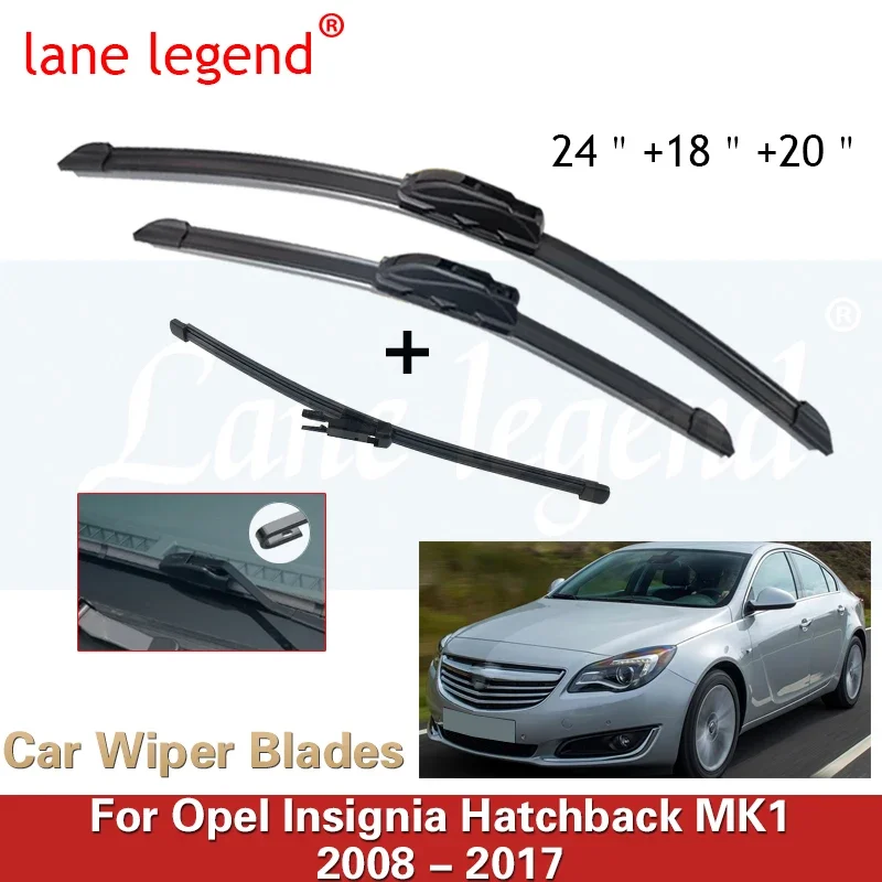 

Car Wiper Front & Rear Wiper Blades Set For Opel Insignia Hatchback MK1 2008 - 2017 Windshield Windscreen Window 24"18"20"