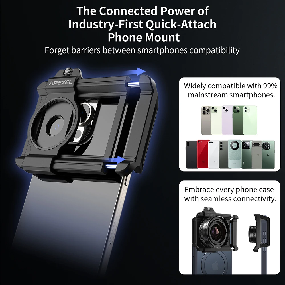 APEXEL 10-20X Macro Zoom Lens for Smartphones 6