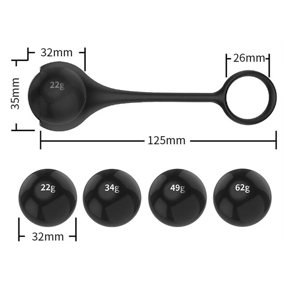 Male Sex Toys Glans Exerciser 4 Balls Dumbbell Hanger Penis Trainer Cock Rings Stretcher Dick Extender