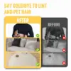 Electrostatic Pet Hair Removal Glove,Reusable Cat Dog Hair Remover for Couch, Furniture,Carpet,Car Seat,Animal Fur Grooming Tool 6