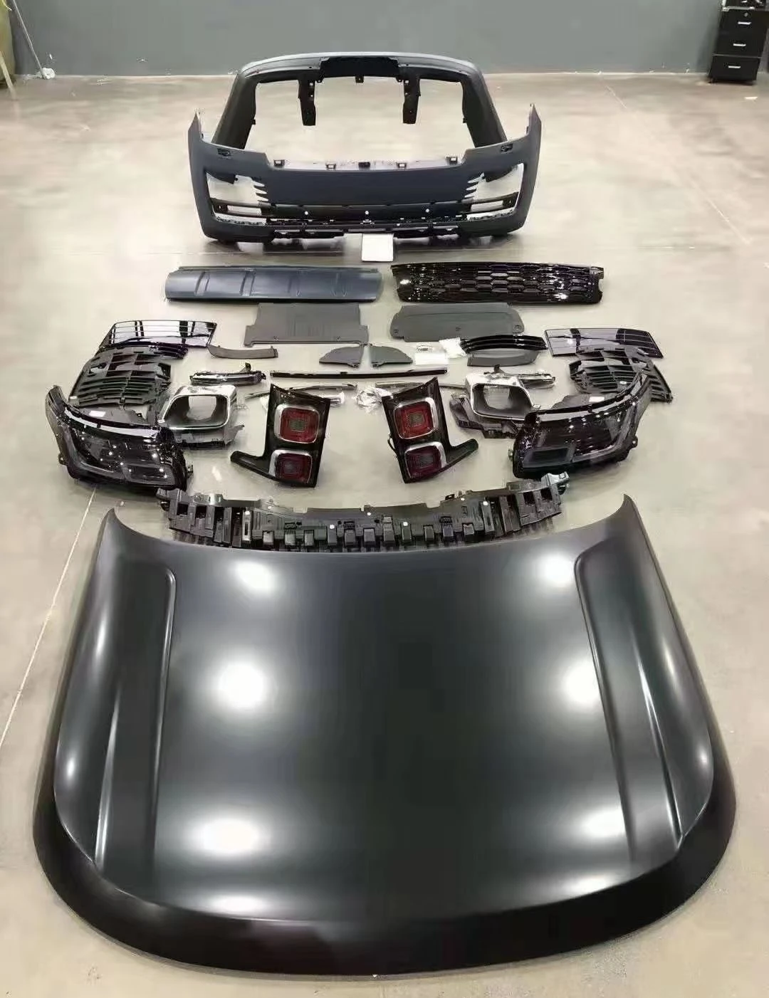 Передний бампер Pp Черный для Land