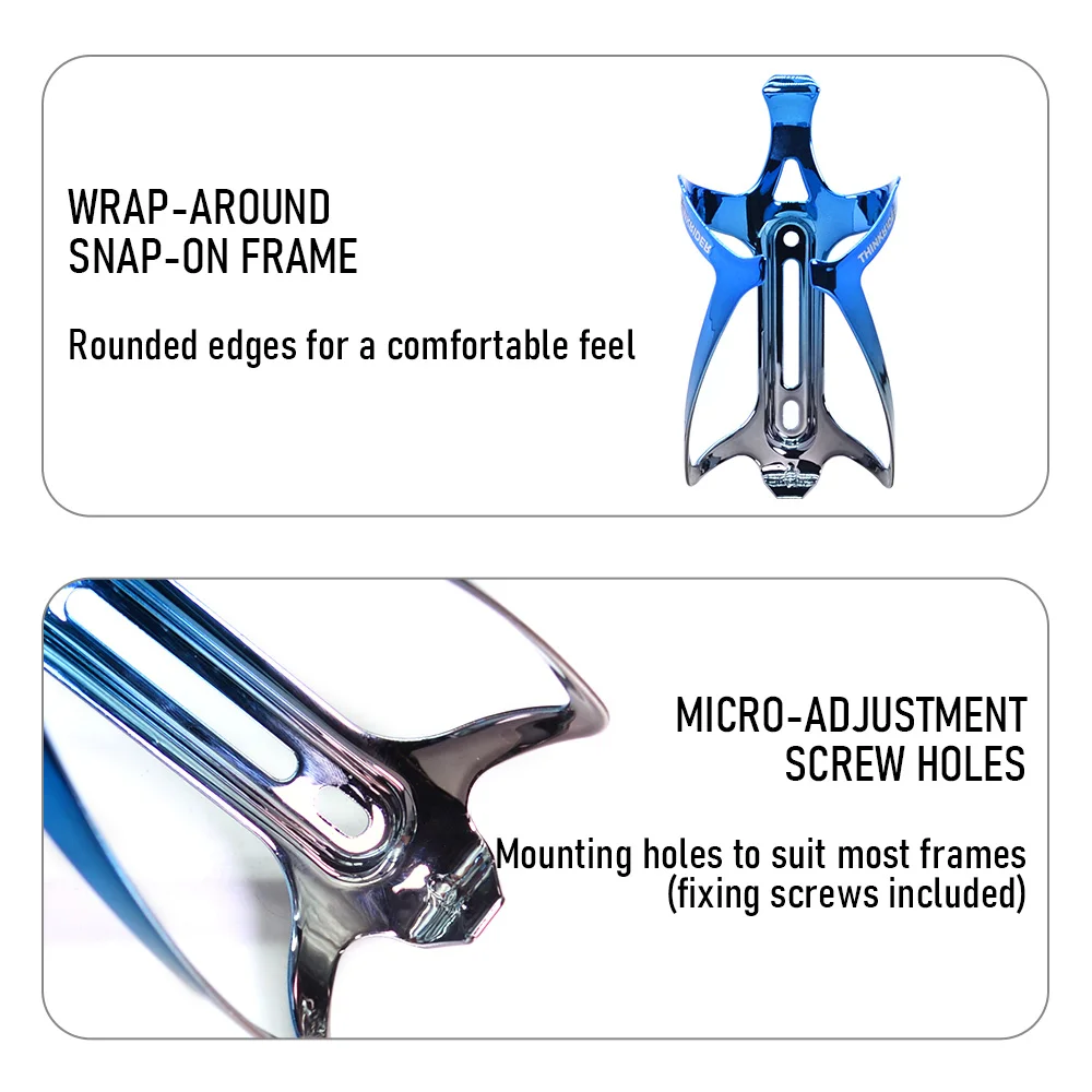 bicycle water bottle cage bicycle bottle holder water bottle holder ThinkRider MTB Ultralight Aluminum Alloy Bicycle Water Bottle Cage For Mountain Road Cycling Bottle Holder Bicycle Accessories