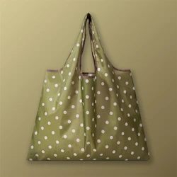 Eco - Friendly Large Capacity Foldable Travel Satchel with Printed Design (Bodian)