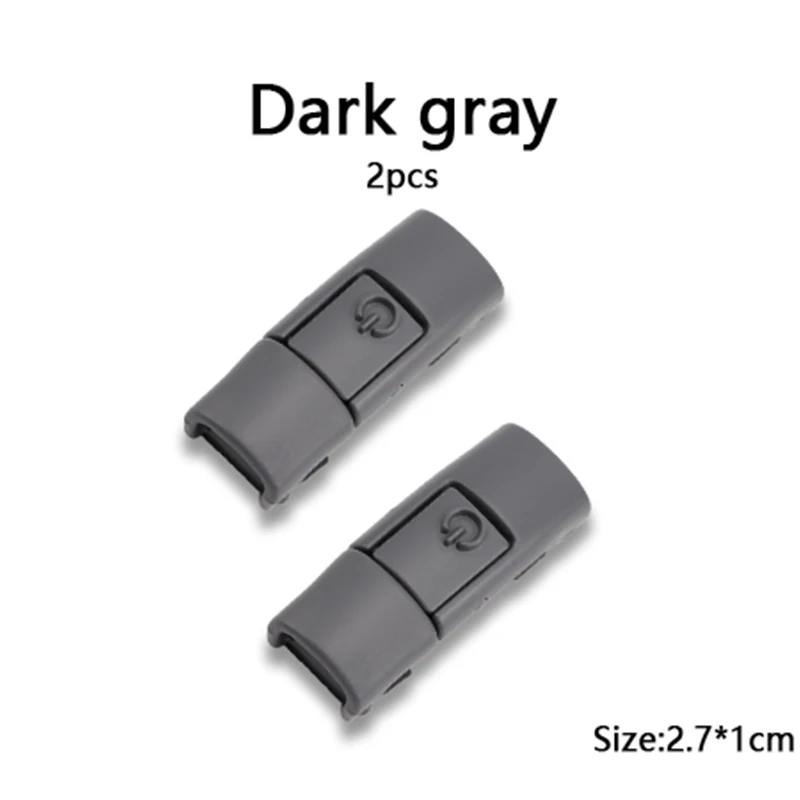 Vibrant Metal Shoelace Clips with Press Lock