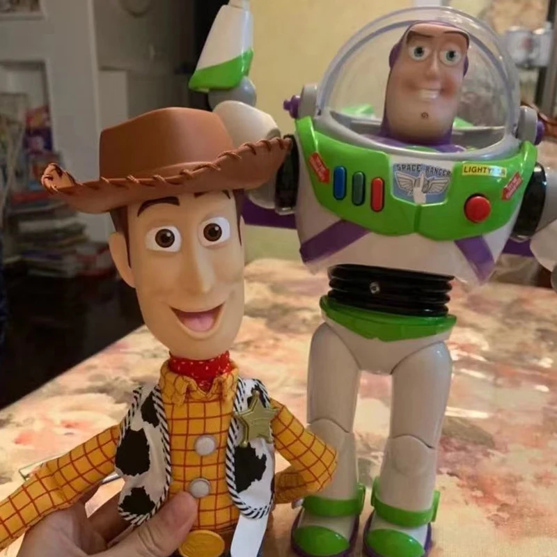 Disney Toy Story Talking Woody Buzz Lightyear Jessie Action