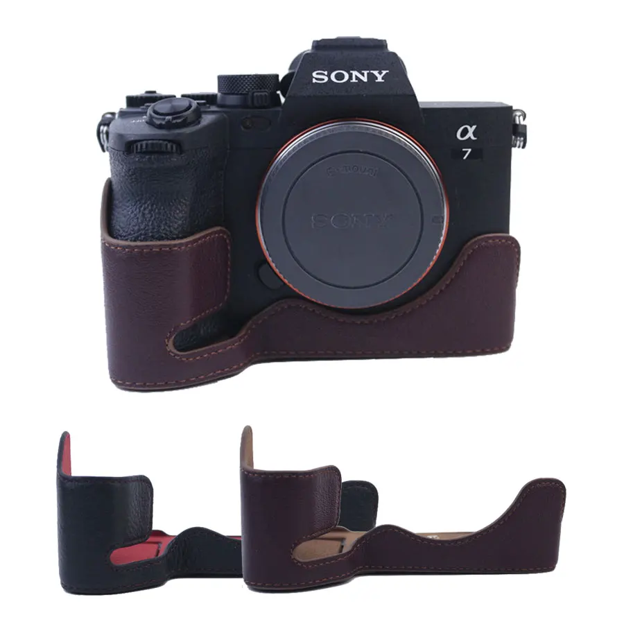 Custodia Mezza Base In Vera Pelle Per Borsa Fotografica Sony A7Iv A7S3 A1 A7M4 A7R5