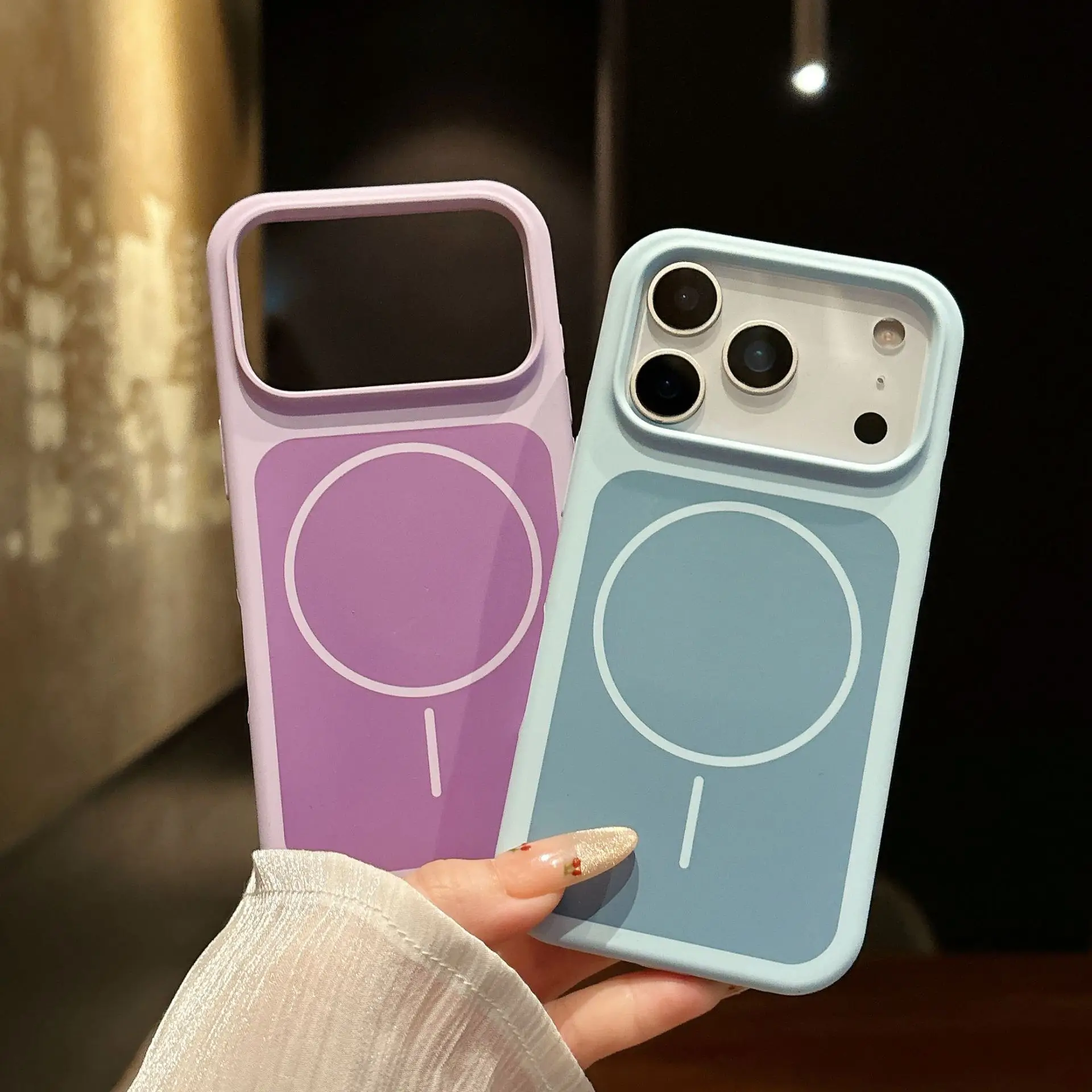 Premium Liquid Silicon MagSafe-Compatible Case with Wireless Charging Support