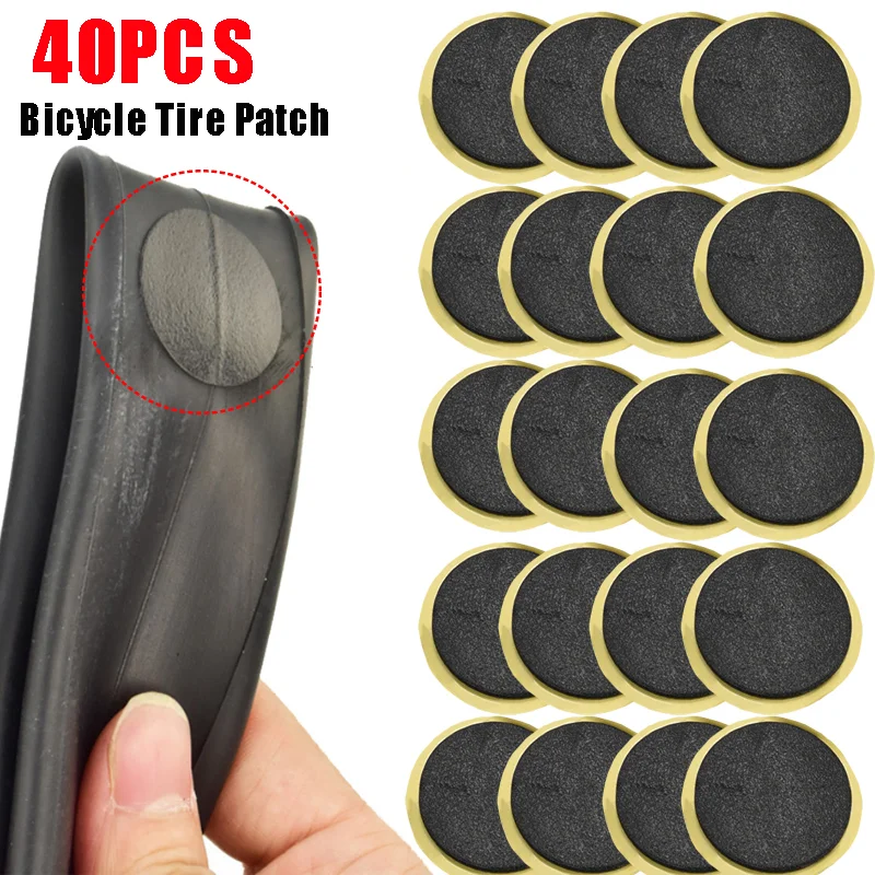 102040pcsBicycleGluefreeTirePatchesBikeTirePatchToolWithout