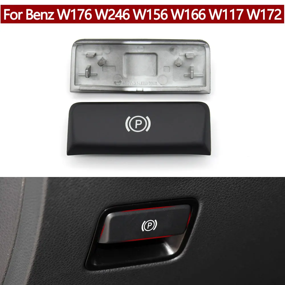 Handbrake Button Cover Car Accessories P Button HandBrake Release Switch Button Cover For Benz A B GLA CLA ML GL GLE SLK W176 W246 W156 W117 W166 W172