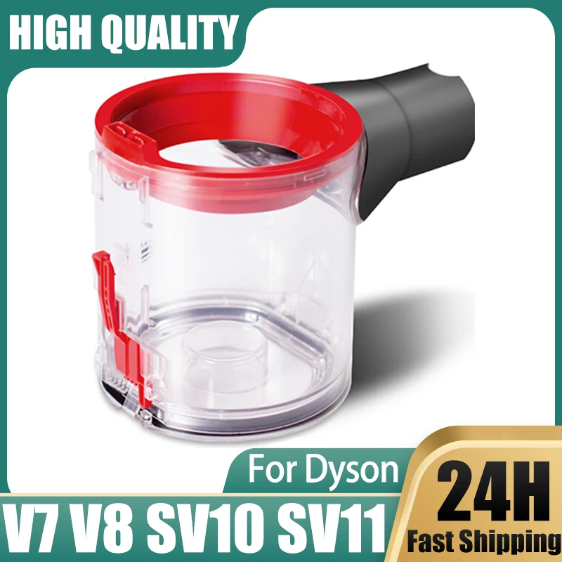 Handheld Wireless Vacuum Cleaner Dust Bucket Garbage Bin For Dyson V7 V8 SV10 SV11  Replacement Spare Parts Accessories