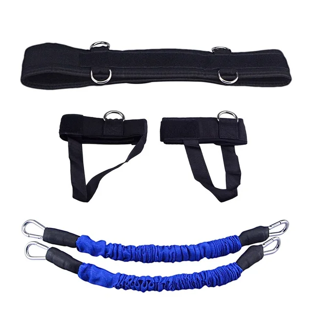 Fitness Bounce Trainer Rope Resistance Bands Exercise Equipment Basketball Tennis Running Leg Strength Agility Training Strap5PC 2