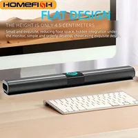 HOMEFISH BS-20  RGB Ambient Light Bluetooth Speaker 6 EQ Sound Effects 4 Speakers Supports TF, USB, AUX, RCA, Bluetooth, FM - Image 2