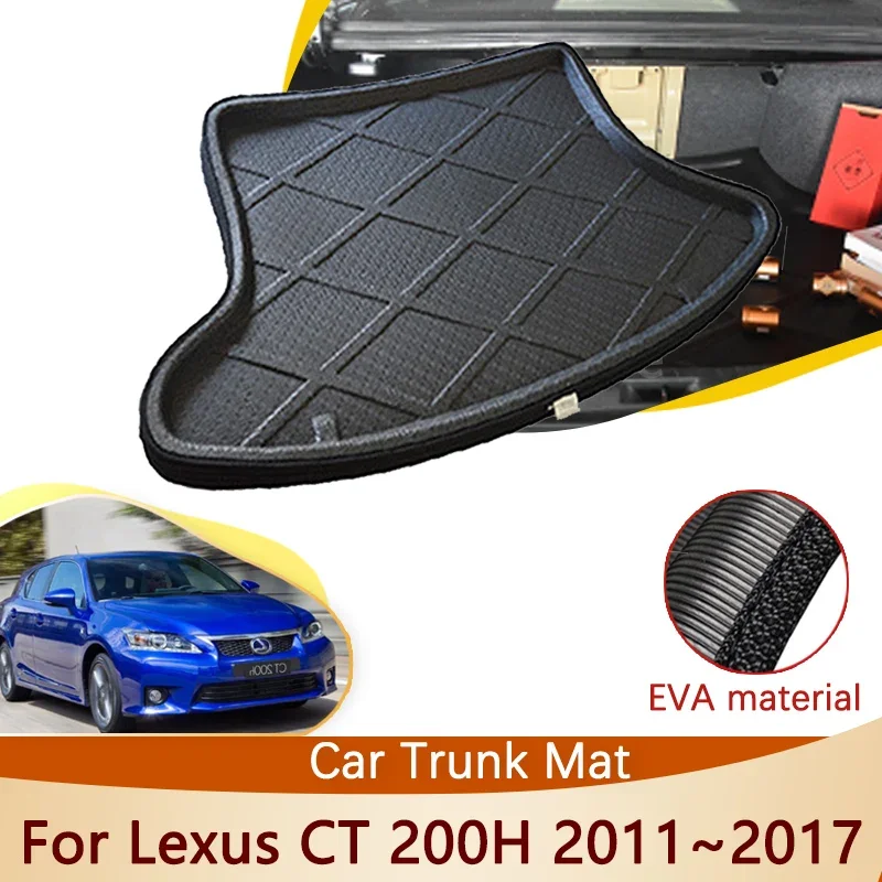 

Trunk Mat for Lexus CT 200H CT200H 2011~2017 2016 2015 2014 2013 2012 Accessories Floor Tray Waterproof Liner Cargo Boot Carpet