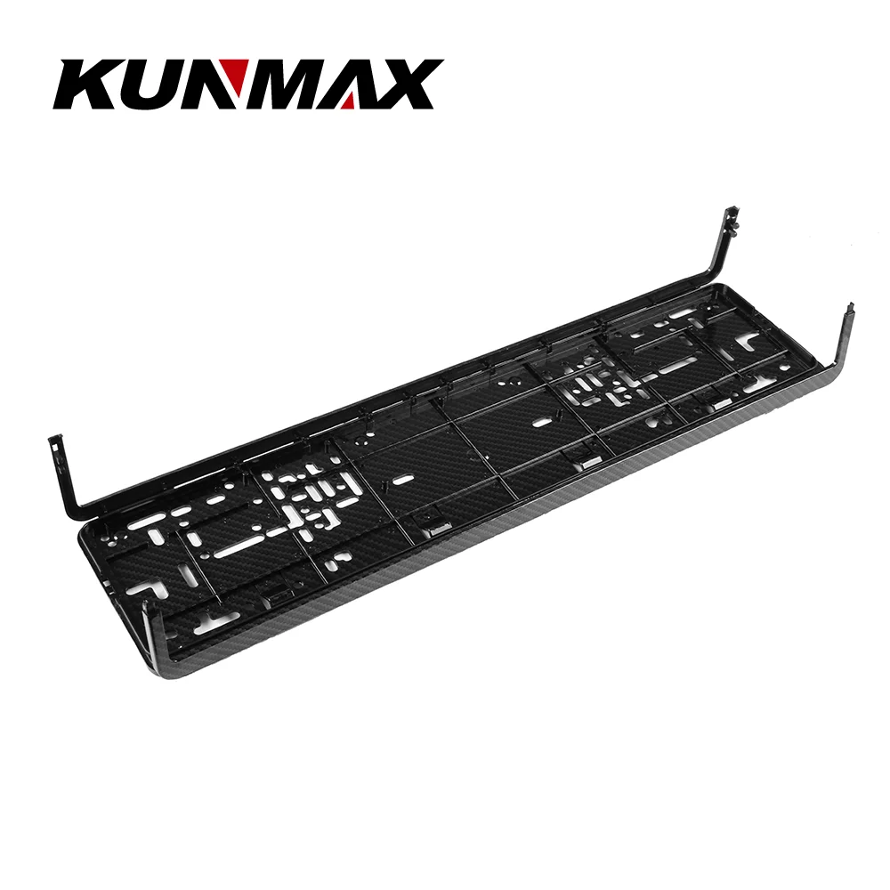 License Plate Frame License Plate Holder One pair Carbon Style European License Plate Frame Auto Accessory waterproof Holder with Mounting License Plate Bracket