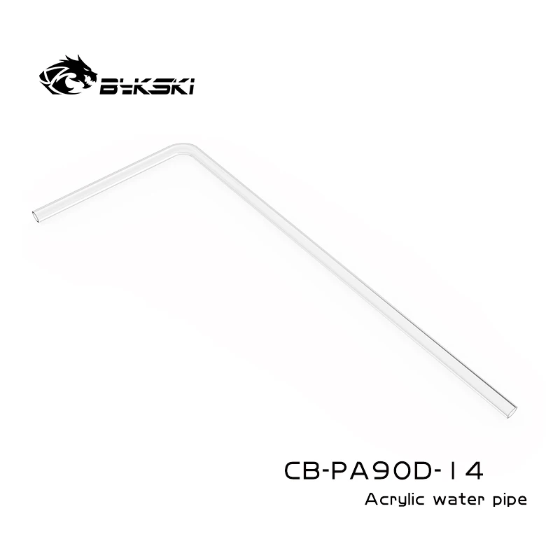 Bykski Tubo Rígido Acrílico Espessura 90 Graus Od14 mm Mais mm 20cm Mais 50cm - Imagem 4