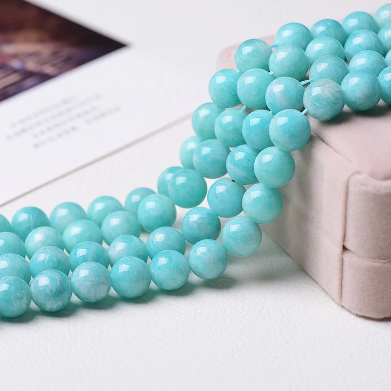 

5A натуральный Амазонит, свободные бусины, камень ручной работы, кристалл, сделай сам