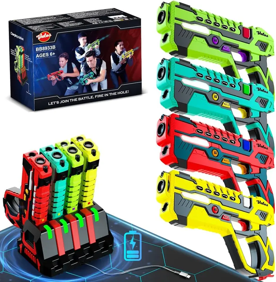 VATOS Rechargeable Infrared Laser Tag Guns Set