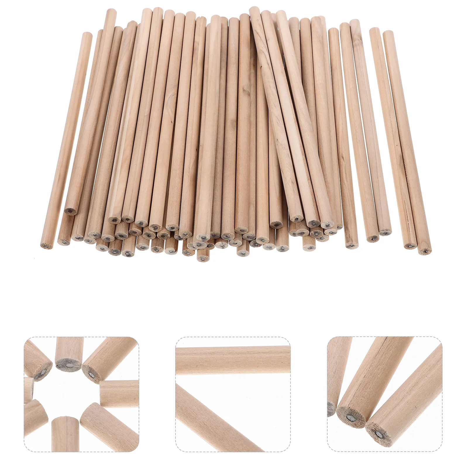 

Portable Pencils Round Rod Students Writing Wood Pocket Wooden Small Toddler