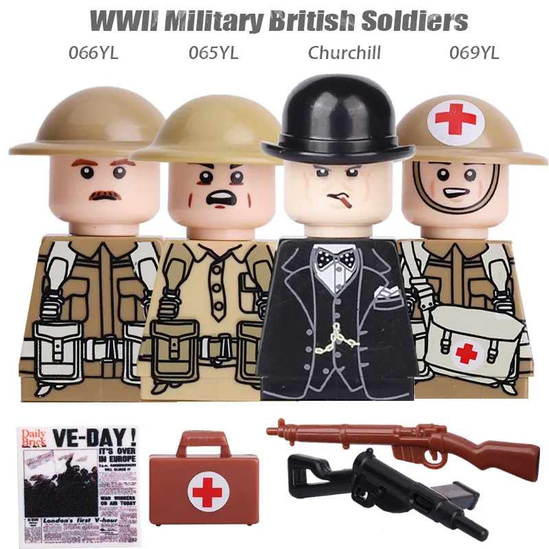 WW2 Winter Soldiers Building Block Set - Military Figures & Weapons Collection