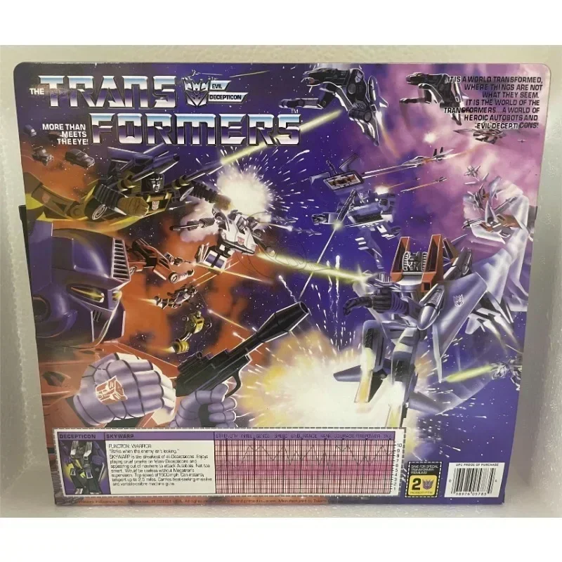 재고 있음 트랜스포머 장난감 미국 버전 G1 84-86 KO Skywarp 모델 로봇 컬렉션 액션 피규어 장난감 선물 취미