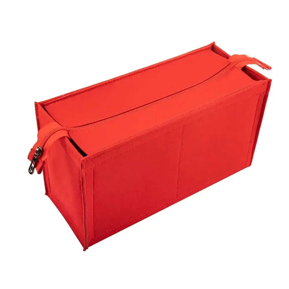 Durable Felt Handbag Organizer with Internal Storage and Portable Support