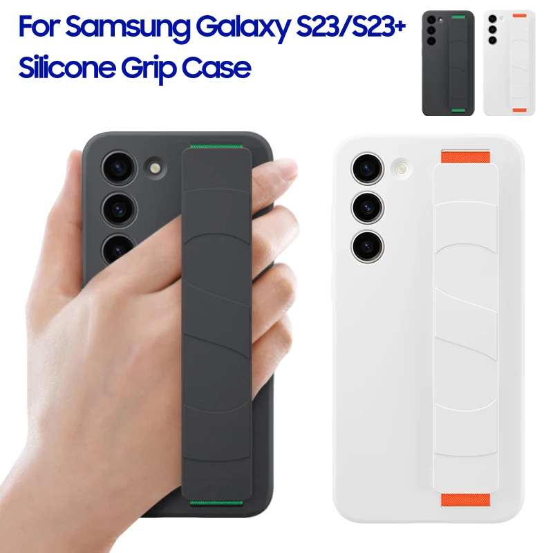 

Силиконовый защитный чехол для Samsung Galaxy S23 + S23 Plus 5G Grip, Силиконовый противоударный чехол