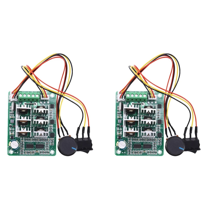 

2X BLDC Three Phase Brushless Sensorless Motor Controller BL01 15A Violent Fan Modulation DC5V6V9V12V36V