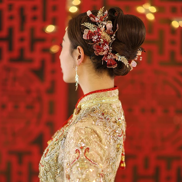 Chinese Wedding Hair Accessories: Lovers Haven
