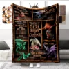 Animal Dragon Blanket Ultra Lightweight Soft Plush Flannel Throws Blanket for Sofa Bed Couch best Office Gifts  demogorgon 4
