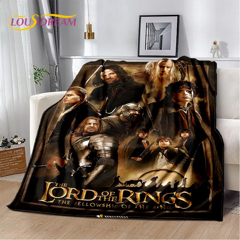 Movie L-Lord of The Rings H-Hobbit Soft Plush Blanket,Flannel