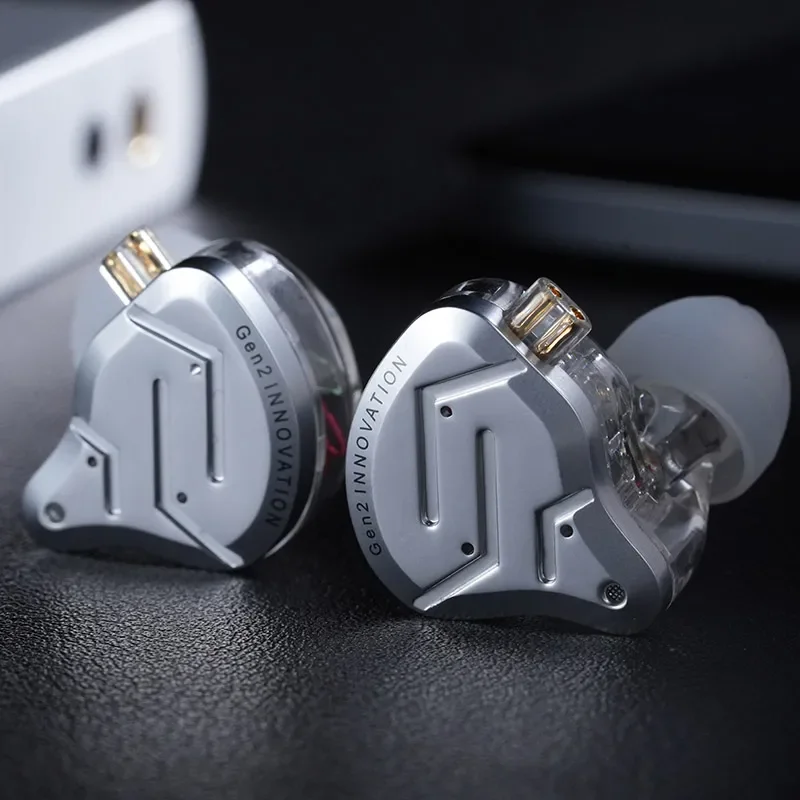 KZ ZSNPro 2 ZSN PRO 2 Hybrid Drive 1BA+1DD In Ear Metal Earphones HIFI Bass Headset Sport Noise Cancelling Headphone EDXPRO ZSTX 3